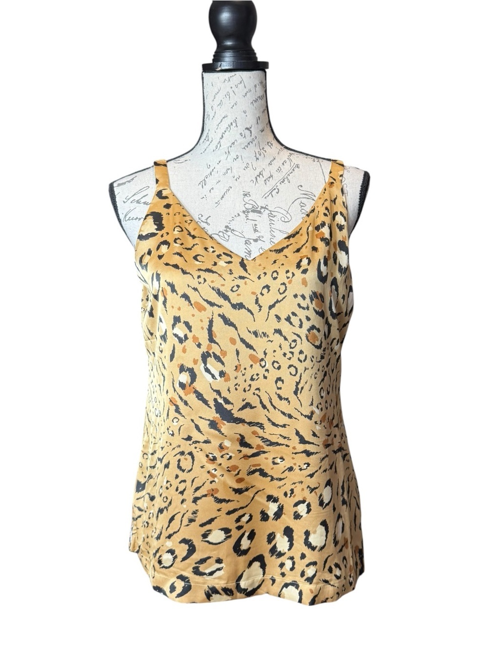 WHBM Reversible Leopard Print V-Neck Cami Tank Size XS